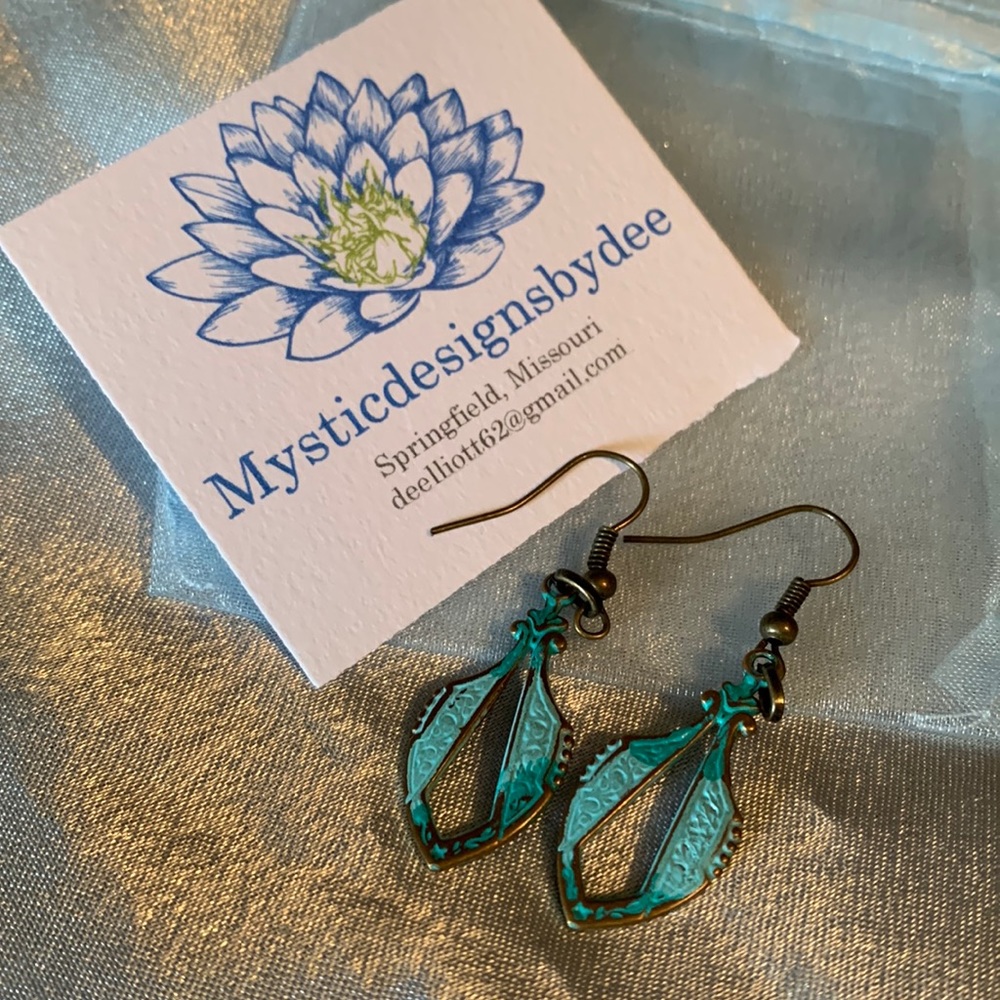 Handcrafted earrings from Mystic designs by Dee